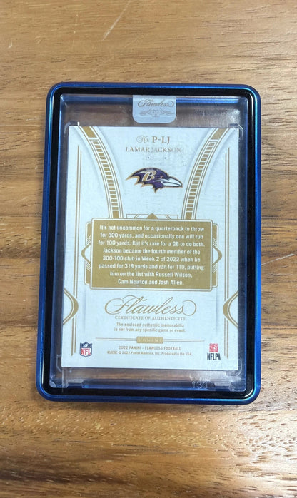 2022 FLAWLESS LAMAR JACKSON PATCH 1/1