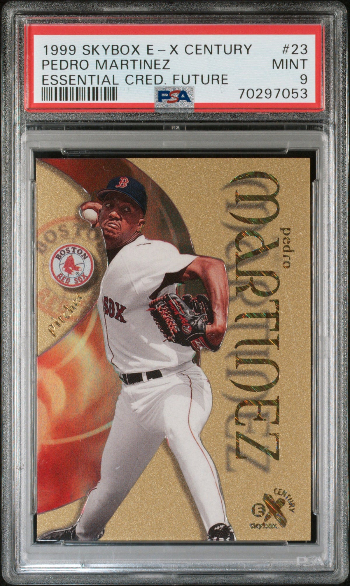 1999 Skybox E-X Century Essential Credentials Future Pedro Martinez #23 PSA 9