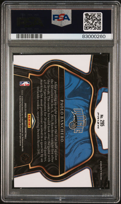 2022 PANINI SELECT #295 PAOLO BANCHERO ELEPHANT PSA 10